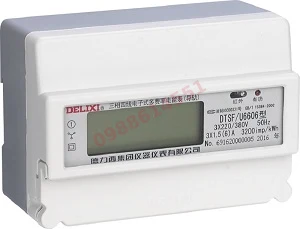 DTSF/U6606 công tơ điện đa tốc độ ba pha (thanh ray DIN)